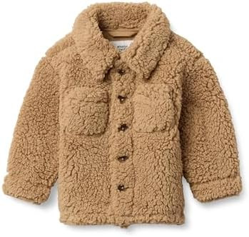 Amazon Essentials x Sofia Grainge Unisex-Baby Sherpa Overshirt Jacket | Amazon (US)