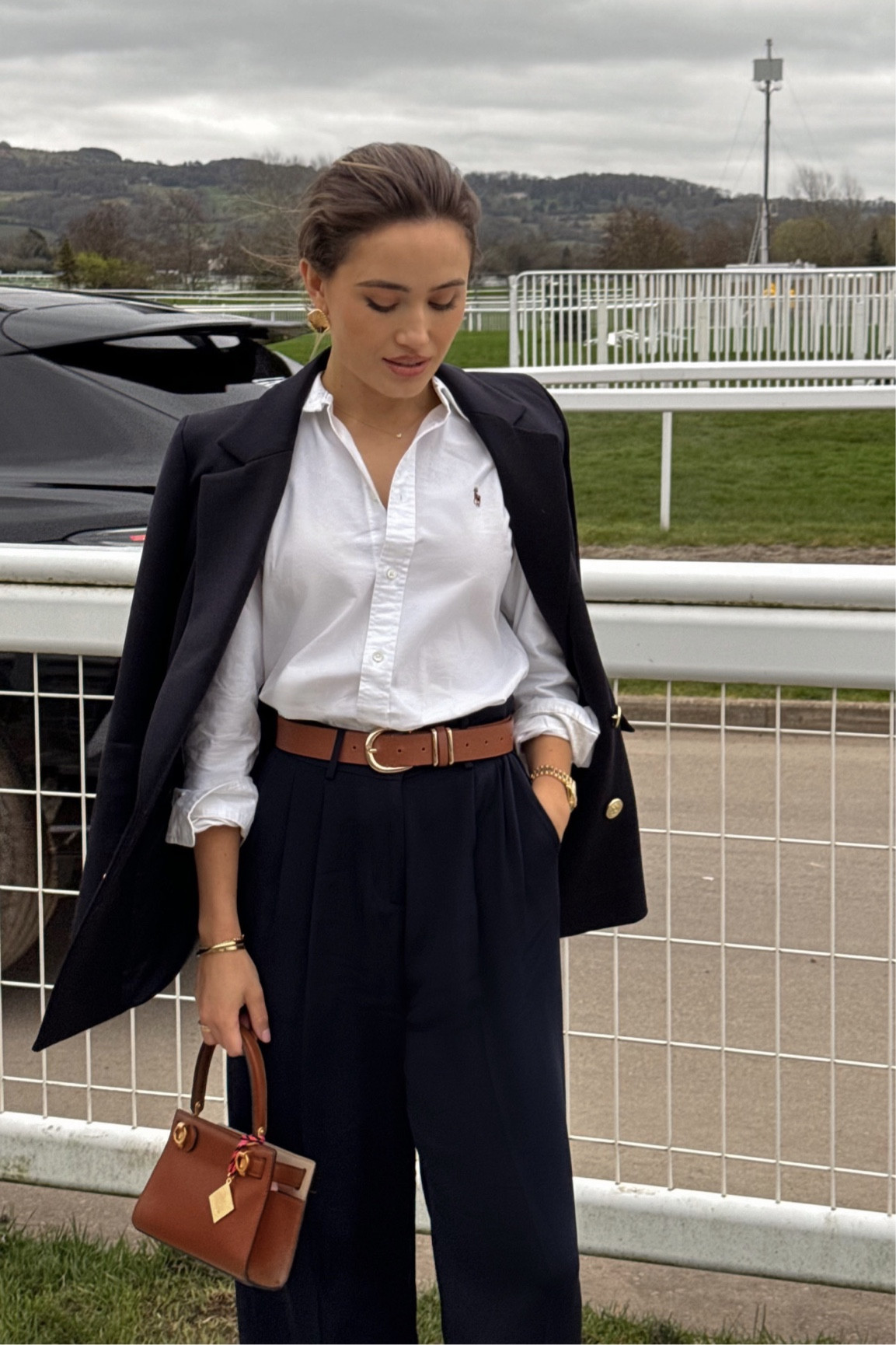 Races ootd 🐎

Blazer is Holland Cooper 
Belt is New Look
Bag is Tory Burch

#LTKstyletip #LTKfindsunder100 #LTKworkwear