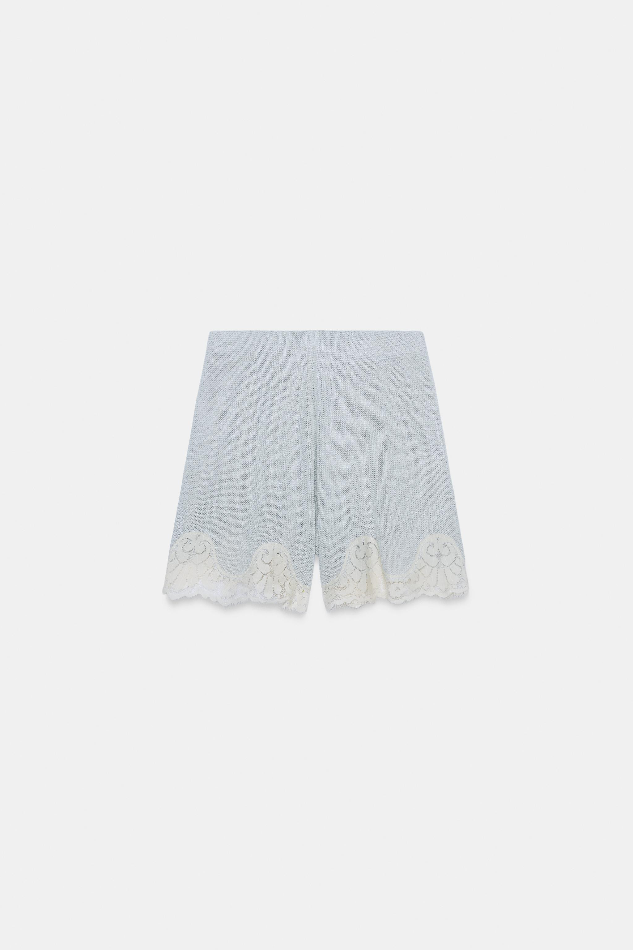 RUSTIC LACE SHORTS | Zara US