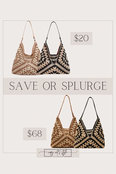 Save or Splurge woven tote bag look for less

#LTKstyletip #LTKfindsunder50 #LTKitbag