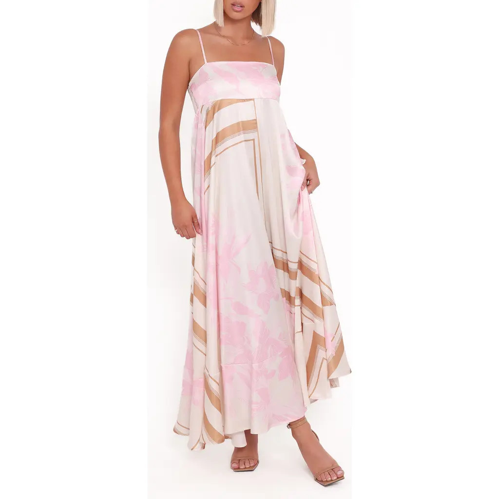 Petal & Pup Elanor Print Sleeveless Maxi Dress in Pink Print at Nordstrom, Size Large | Nordstrom