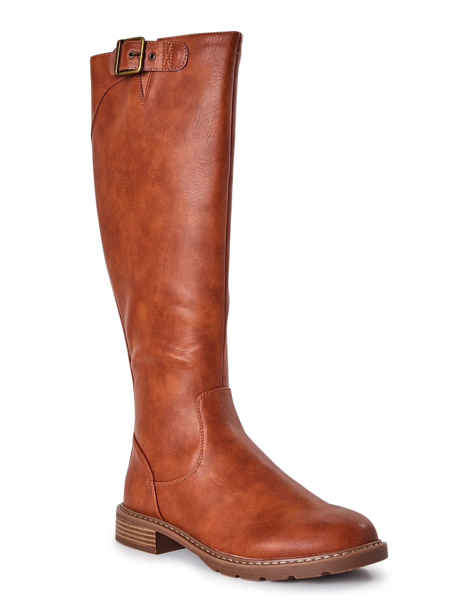 Time and Tru Women's Riding Boots, Wide Width Available - Walmart.com | Walmart (US)