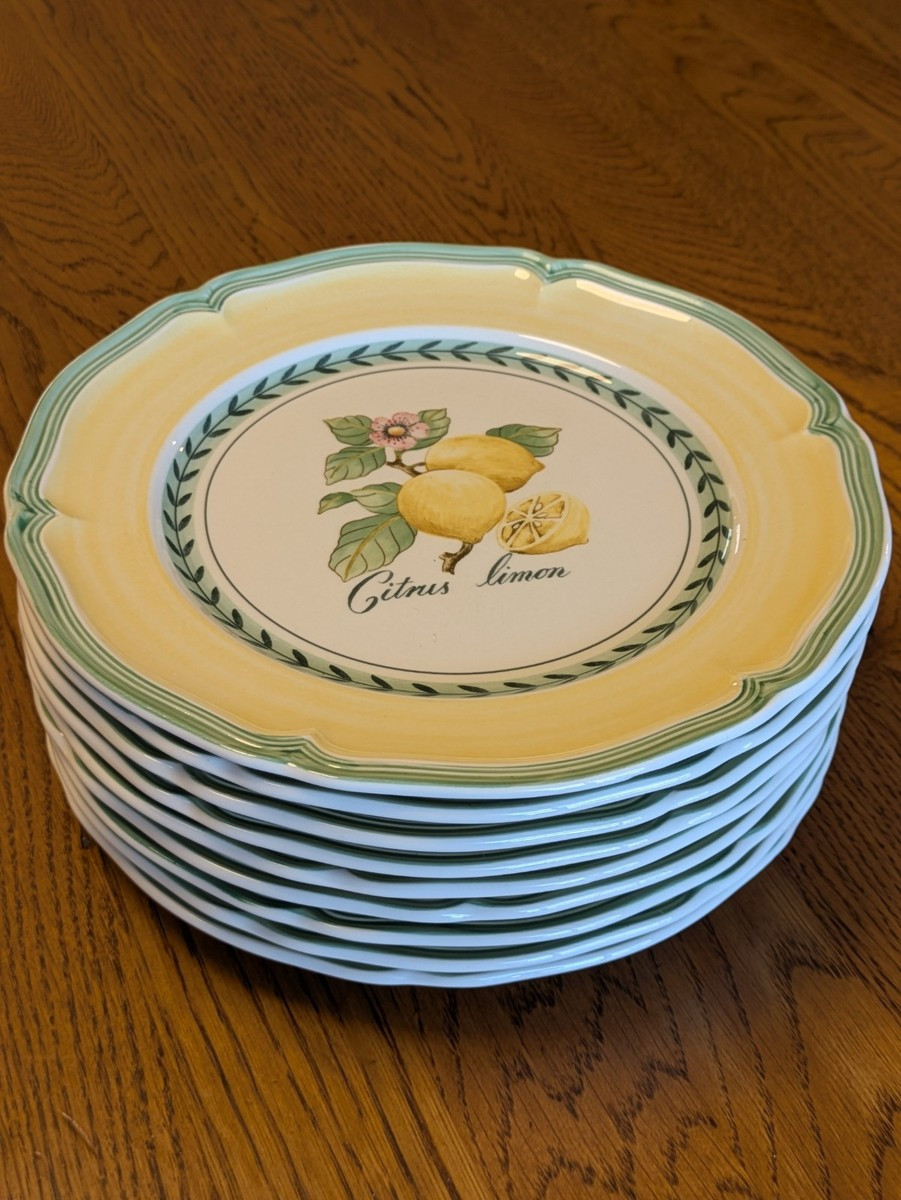 VILLEROY & BOCH French Garden Valence CITRUS LIMON  8\u201d Salad Plates (Total Of 9) | eBay | eBay US