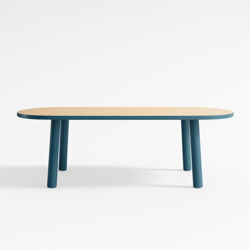 Rue Adjustable Blue Wood Kids Table with 15" Legs + Reviews | Crate & Kids | Crate & Barrel