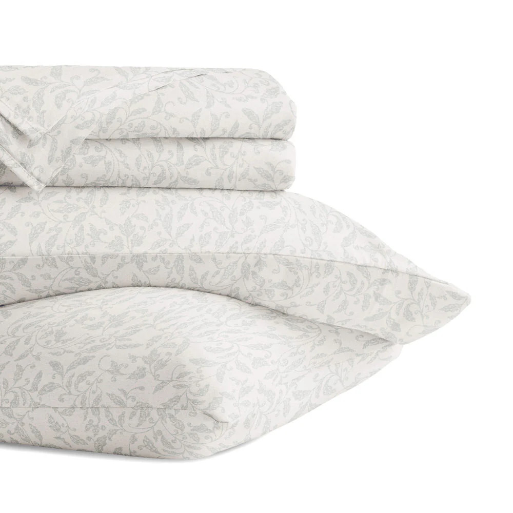 Romantic Vines 4-Piece Long Staple Cotton Sheet Set | Linens and Hutch