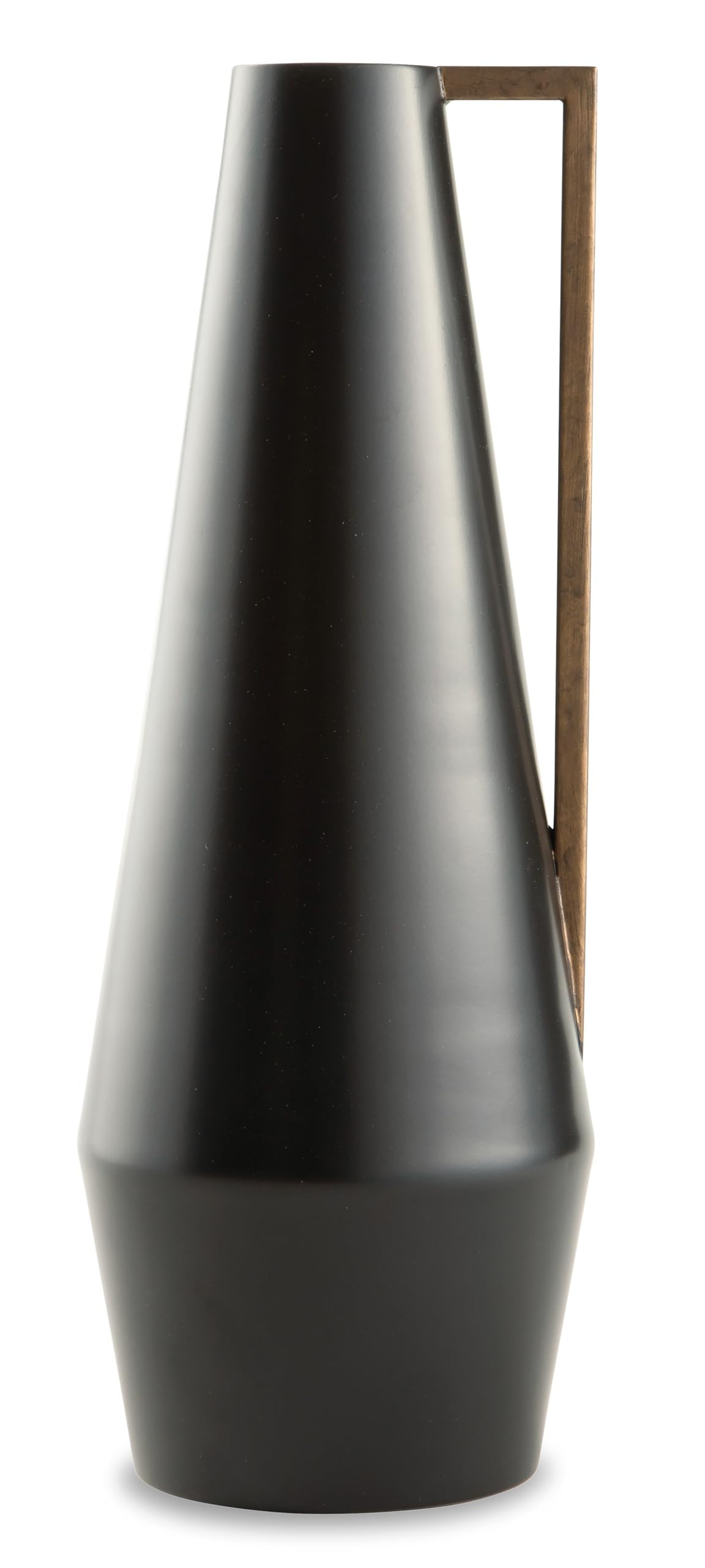 Signature Design by Ashley Pouderbell Small Contemporary Metal Vase, Black & Gold | Amazon (US)