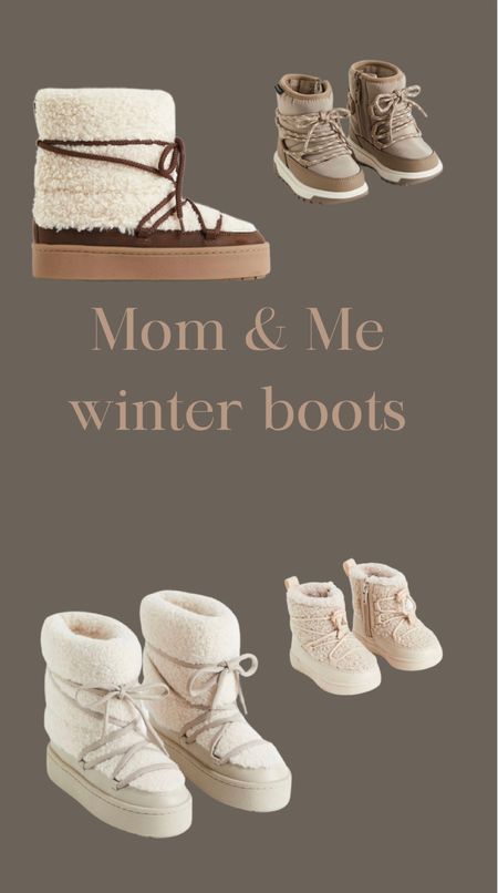 Cutest mom and me winter waterproof boots for mom and toddler from H&M 

#LTKCyberWeek #LTKSeasonal #LTKGiftGuide