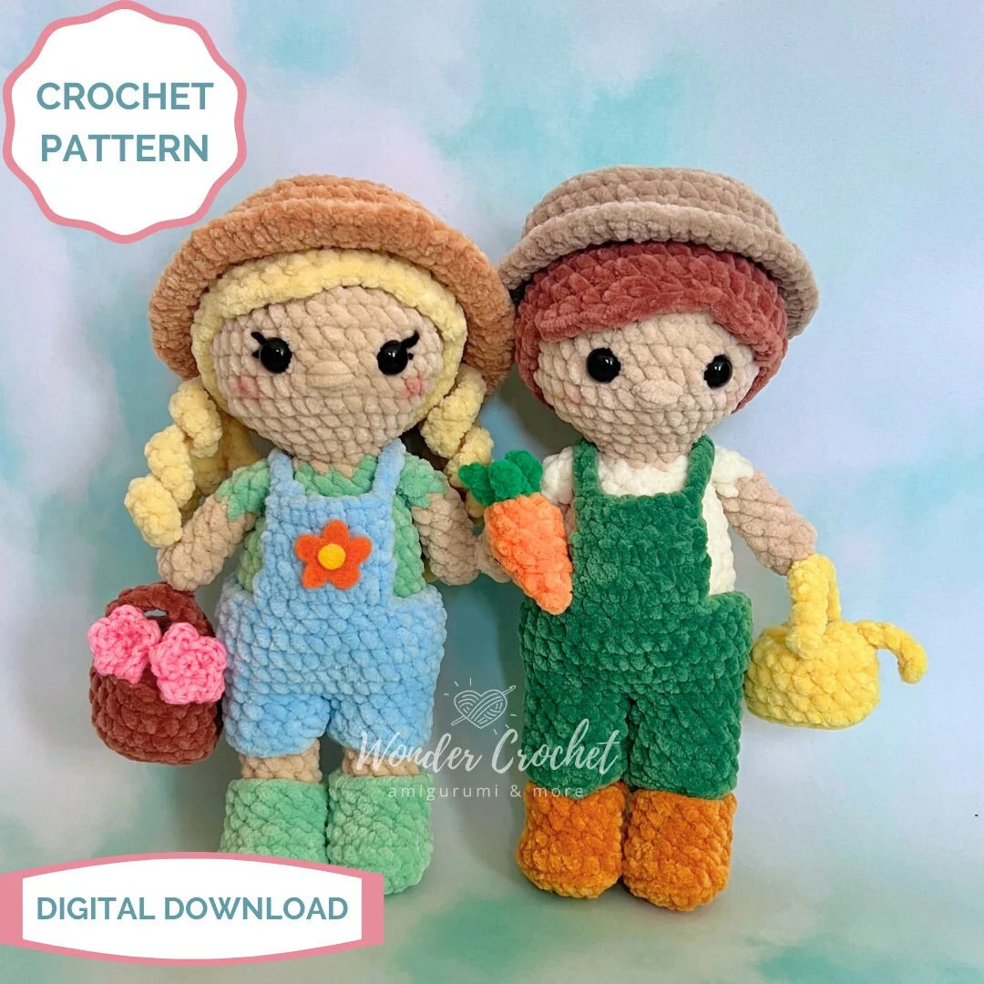 Gardener Plush Crochet PATTERN - Amigurumi - Etsy | Etsy (US)