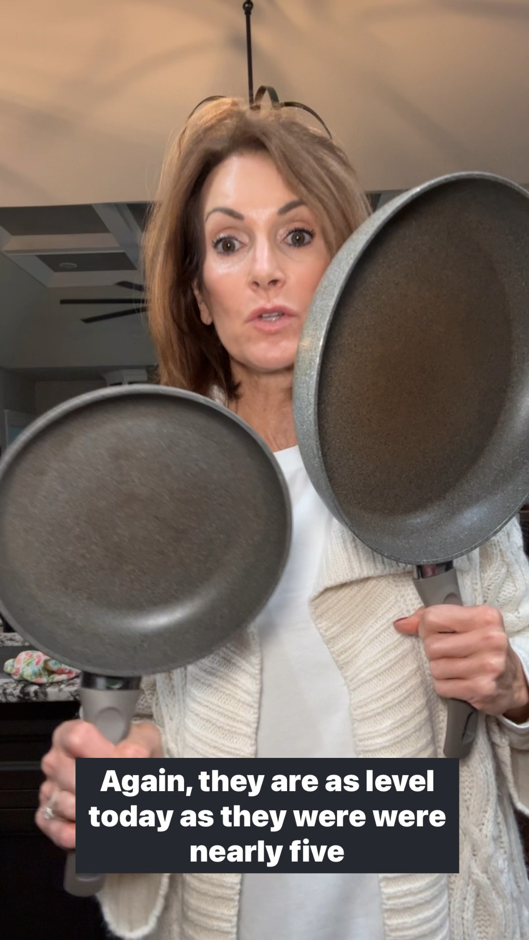 The best pans! Cooks food evenly! Doesn’t hump up in the middle from heat. Had ours for almost 5 years and they are still awesome! 

#LTKWatchNow #LTKCyberWeek #LTKHome