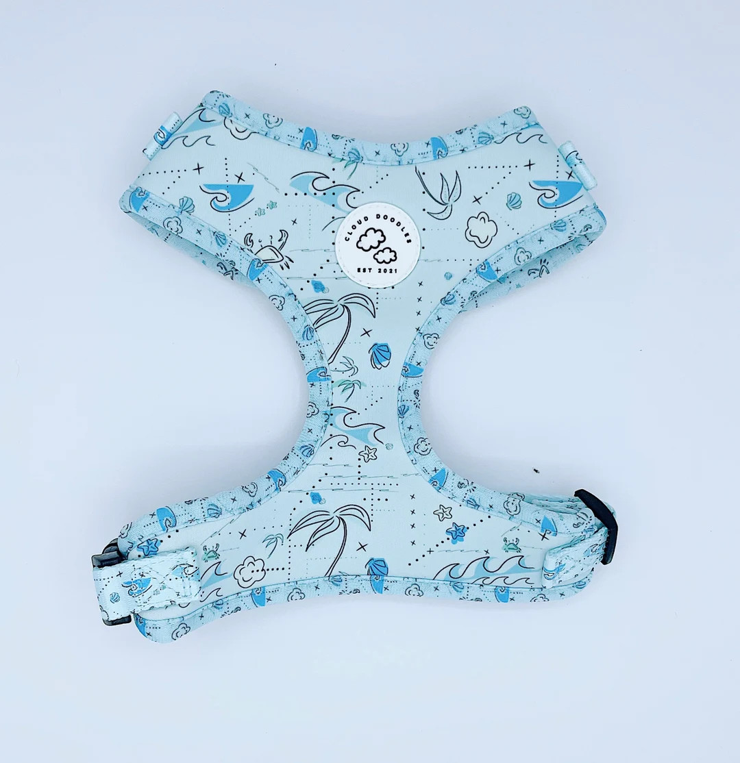 SEAS THE DAY Dog Harness No Pull Mesh Harness Soft Durable Adjustable Blue Walking Accessoriesoce... | Etsy (US)