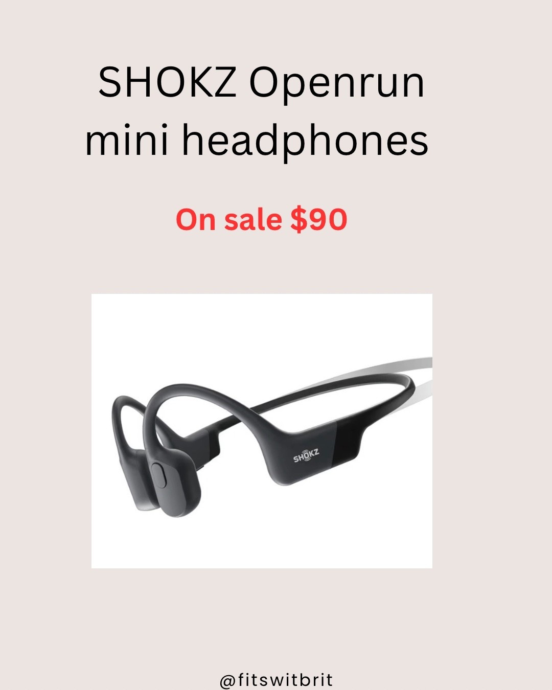 SHOKZ Openrun mini bone conduction headphones on sale $90. These are my favorite outdoor workout headphones. 

#LTKfitnessgoals #LTKSaleAlert #LTKActive
