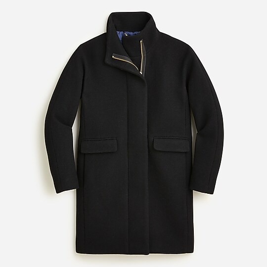 New cocoon coat in Italian stadium-cloth wool | J. Crew US