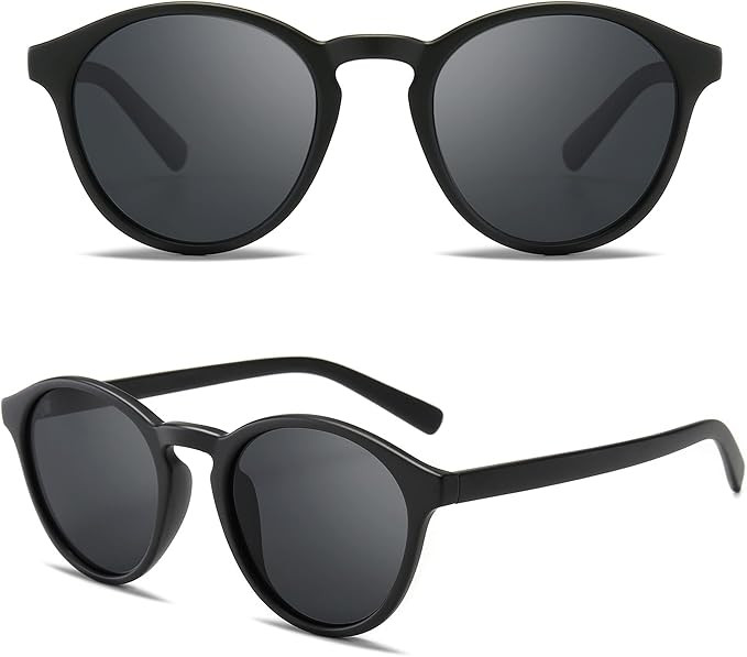SUNGAIT Classic Vintage Round Polarized Sunglasses for Women Men Retro Style UV400 | Amazon (US)