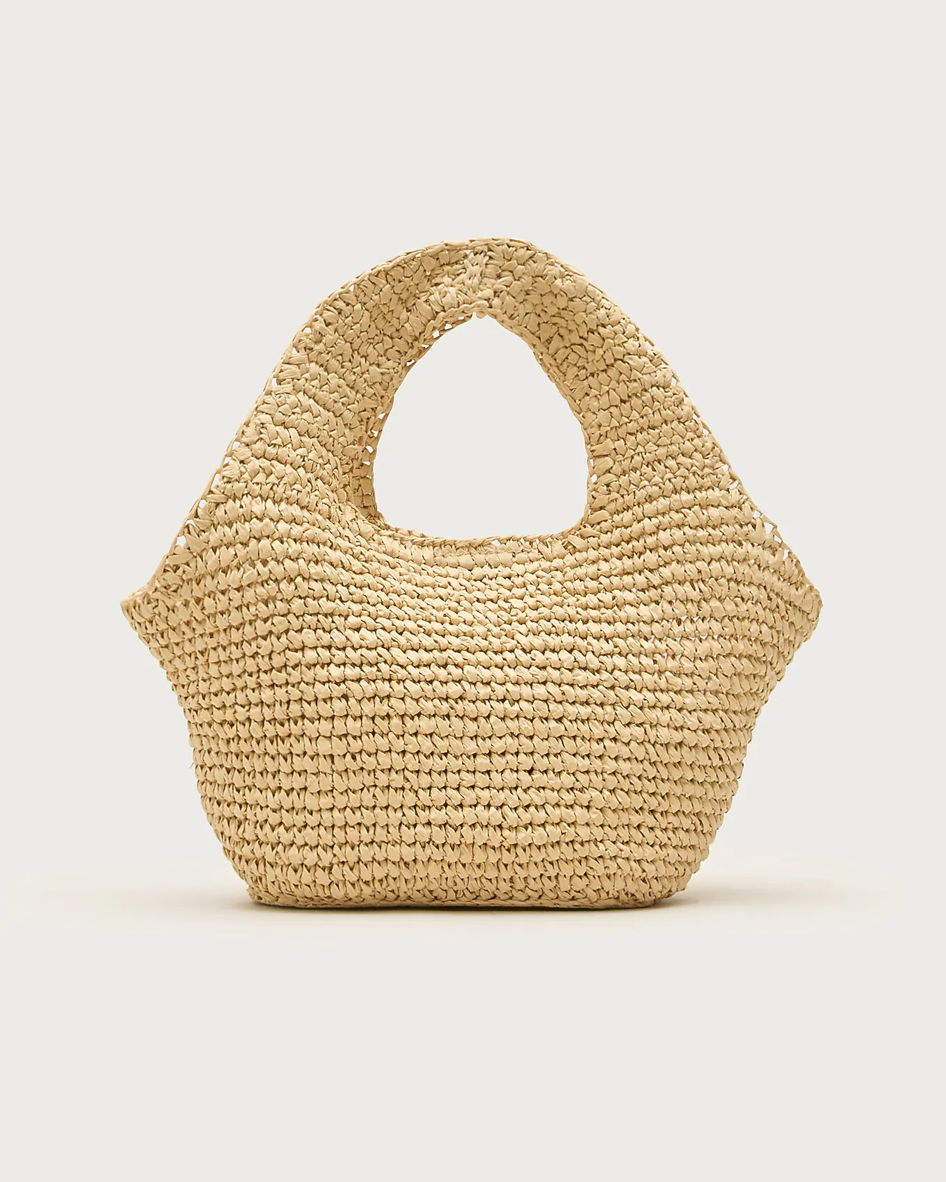 Small handknotted straw tote | J. Crew US