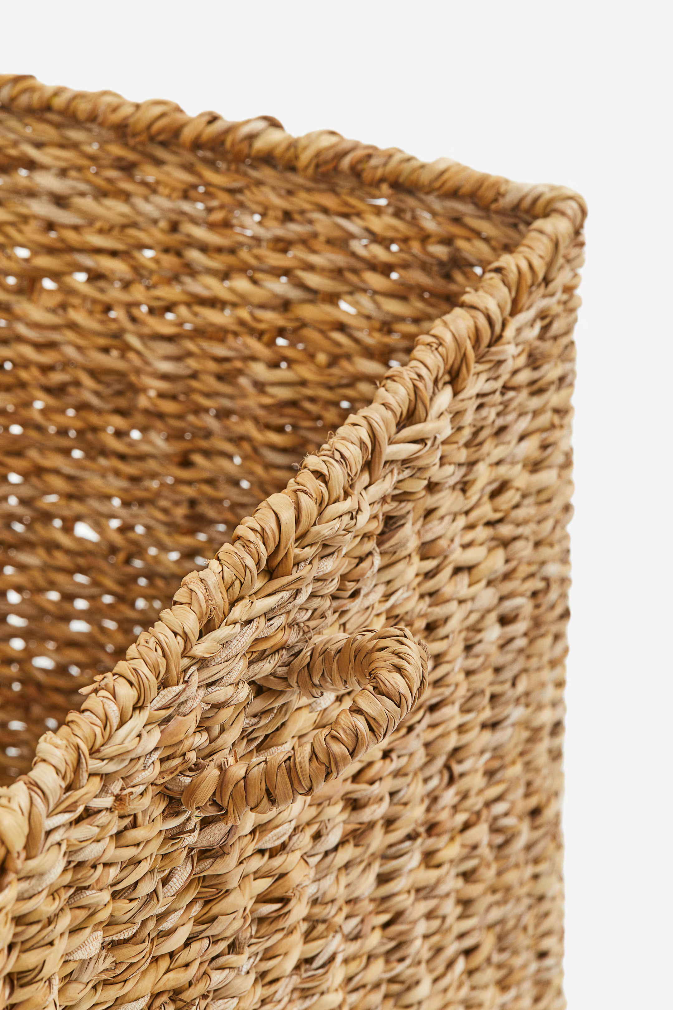 Seagrass Storage Basket with Lid - Light beige - Home All | H&M US | H&M (US + CA)