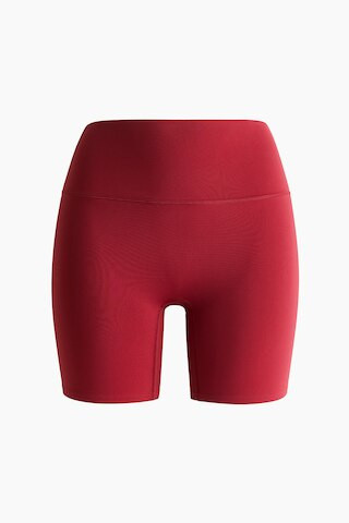 H & M - High Waist Cycling shorts with SculptMove - Burnt Red | H&M (UK, MY, IN, SG, PH, TW, HK)