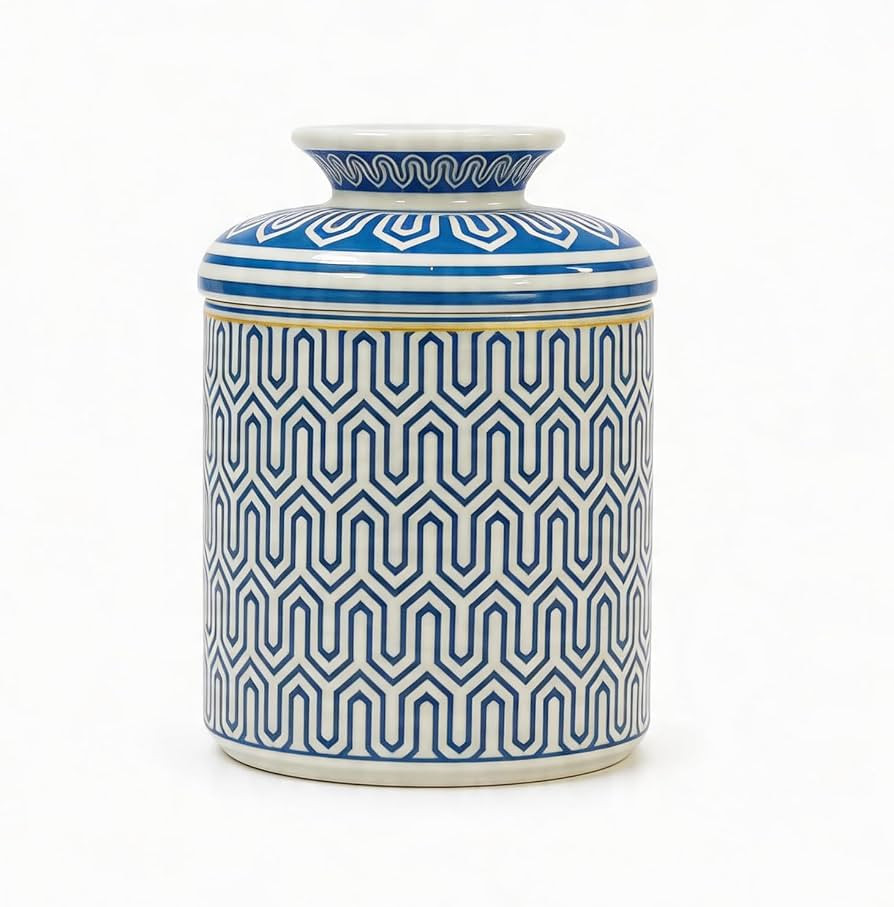 Ceramic Round Tissue Box Cover Aesthetic Tissue Box Holder Decorative for Bathroom, Home D\u00e9c... | Amazon (US)