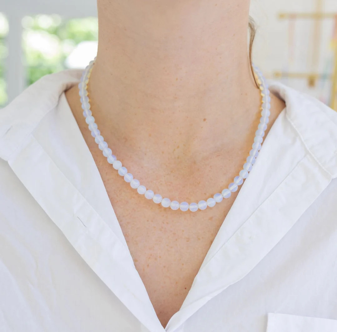 Moonstone Gemstone Necklace | Erin McDermott Jewelry