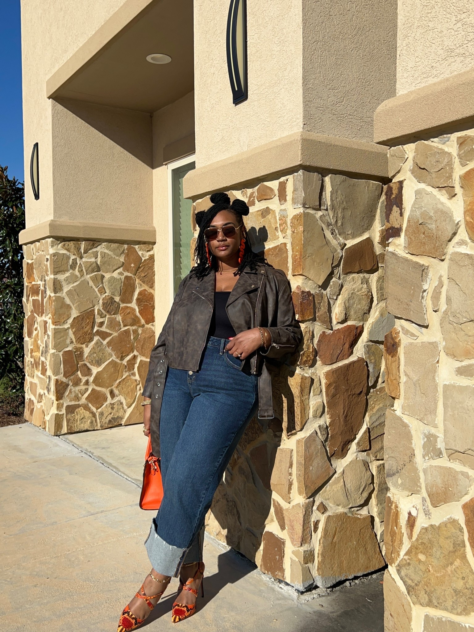 High heels, a well-put-together fit, and an older British woman telling me I looked smashing on my way out of a lash appointment. A few of these pieces are hard to link, but I’ve got similar options linked for you. 

Shoes: @onlymaker_shoes (Code Lalaaarisa)
Earrings: @hypedevi 
Plus size Anklets: @shopzayah 
Jacket: @eloquii 
Pants: thrifted- originally from Ava & Viv 

#LTKPlusSize #LTKMidsize #LTKTall