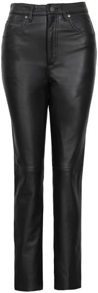Decrum Real Leather Pants for Women - Comfortable Trendy Womens Lambskin Bottoms | Amazon (US)