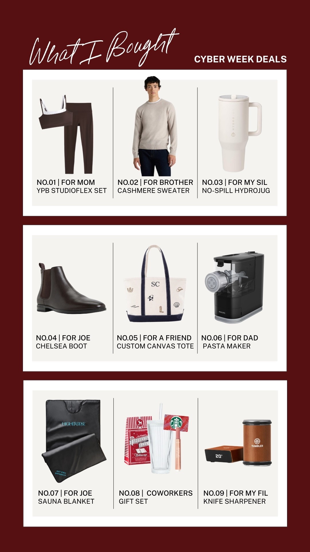 What I bought for Black Friday/Cyber Monday | exact tote bag is from Cass Nuccia but linked similar!!

Gift guide, gifts for her, gifts for him, gifts for father-in-law, gifts for mom, gifts for Dad, guys gifts 

#LTKHoliday #LTKGiftGuide #LTKCyberWeek