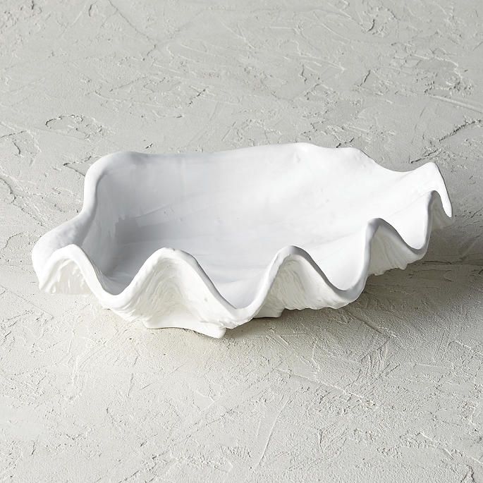 Oyster Shell Serving Bowl | Frontgate | Frontgate
