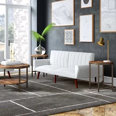 Absher 3 Pieces Coffee Table Set Mercury Row Table Base Color: Gray Brown, Table Top Color: Medium B | Wayfair North America