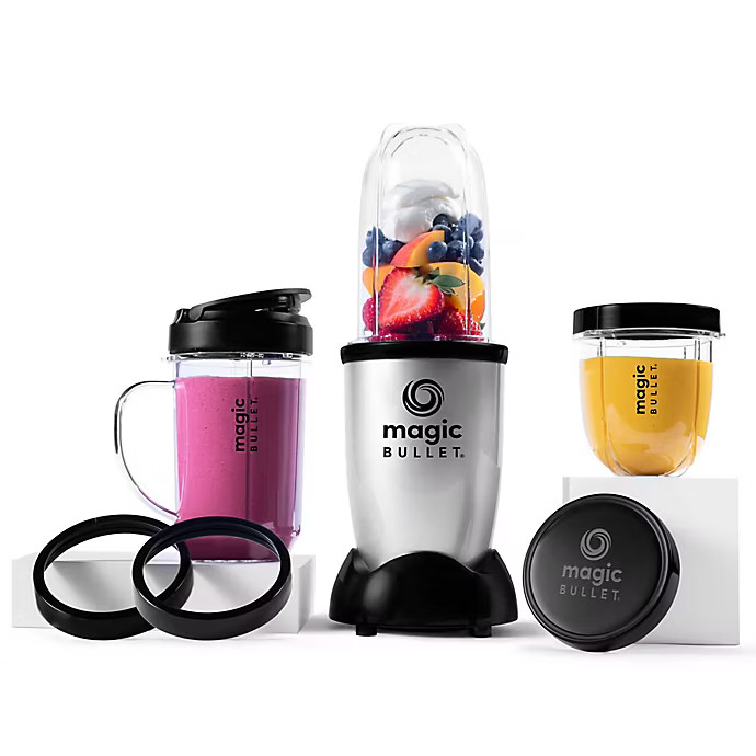 Magic Bullet® 11-Piece Personal Blender and Mixer Set in Silver | Bed Bath & Beyond