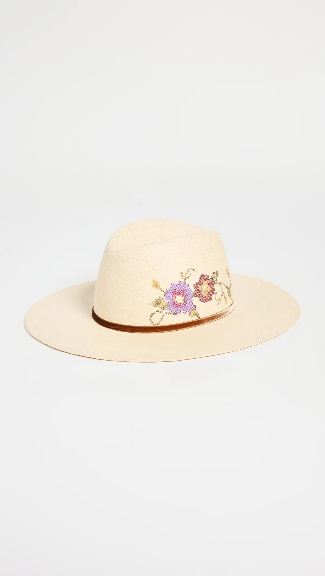Poppy Cross Stitch Straw Hat | Shopbop
