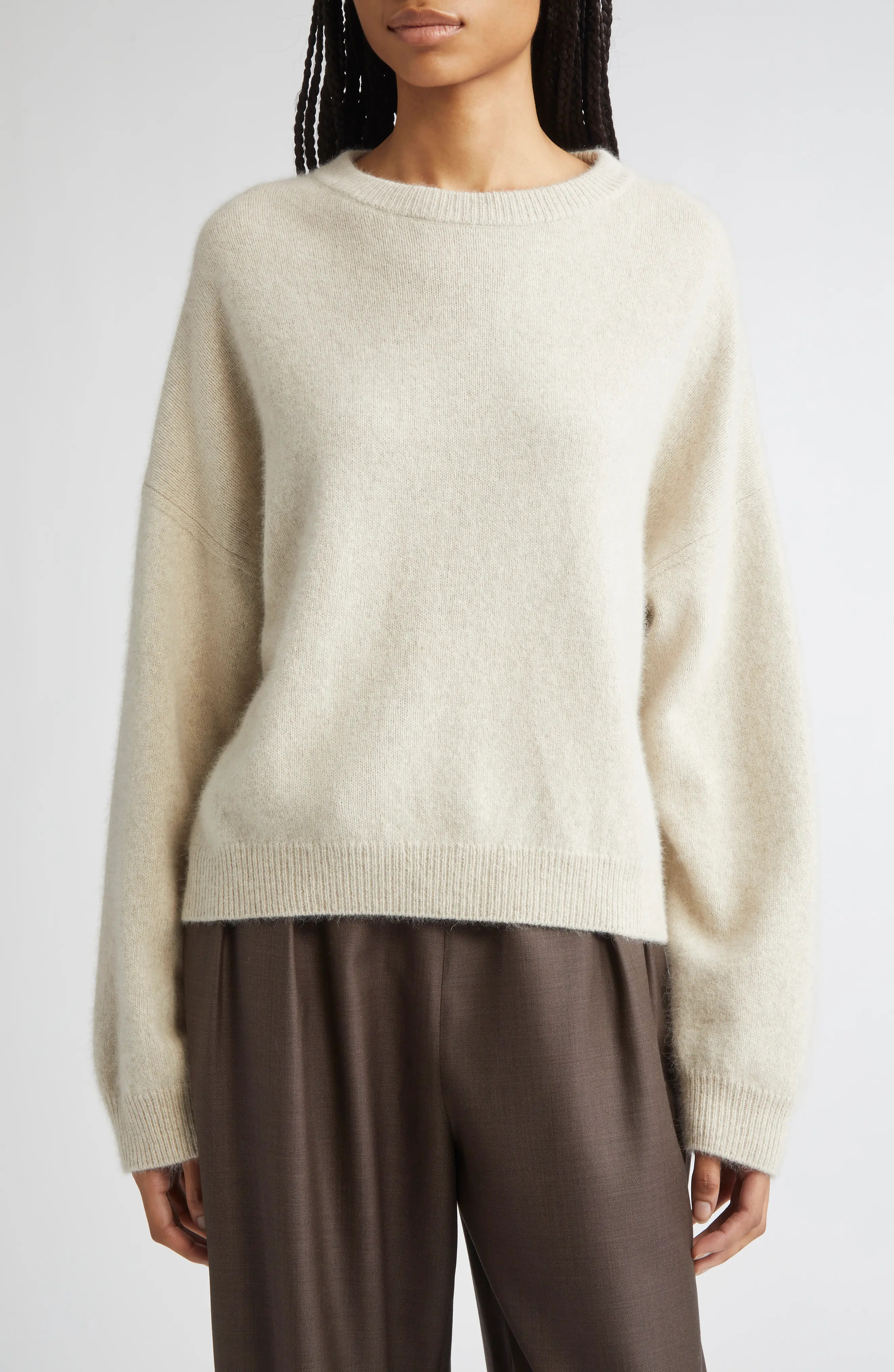 Tristan Loose Fit Mercerized Wool & Yak Hair Blend Sweater (Women) | Nordstrom | Nordstrom