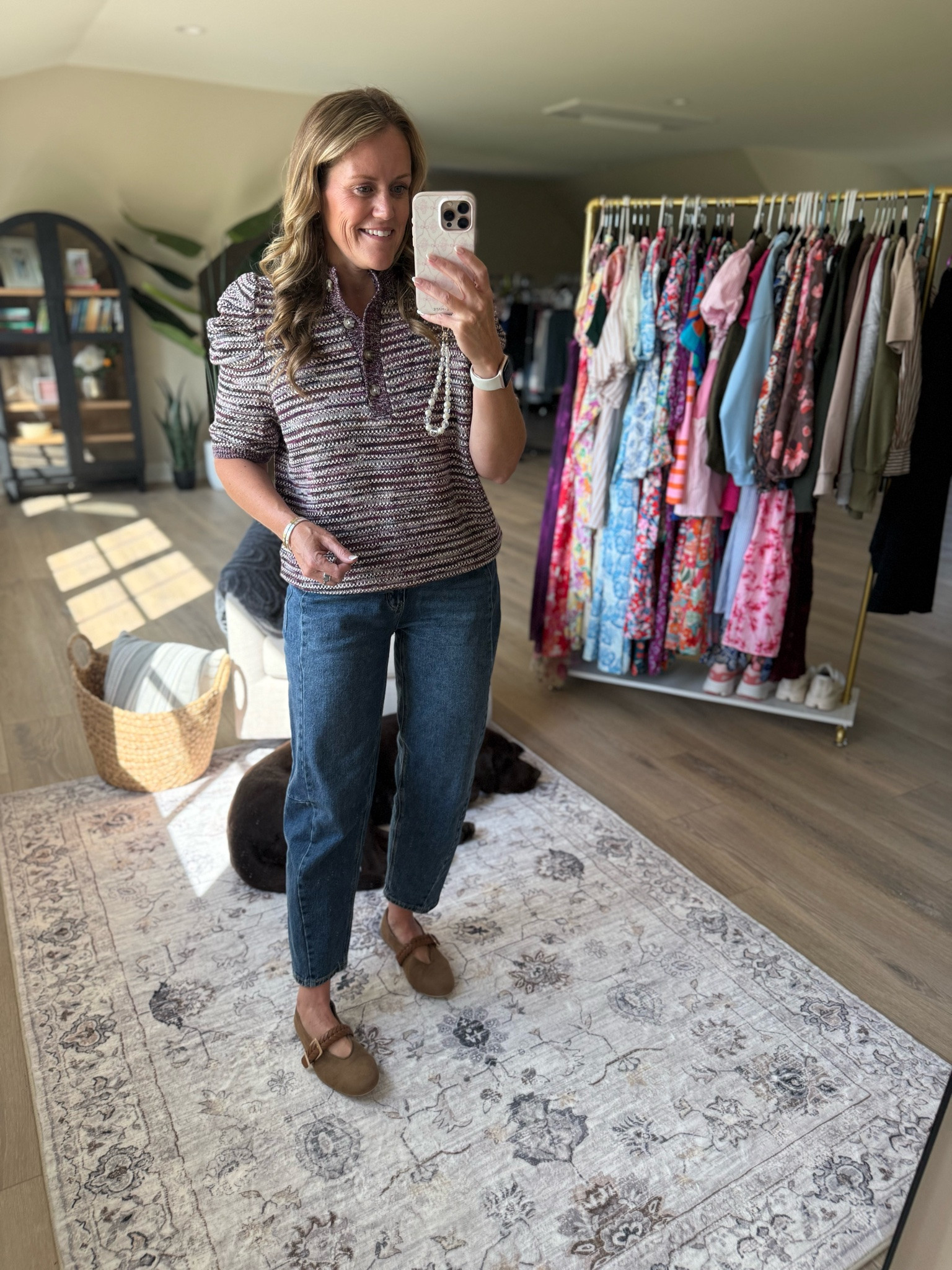 Top TTS, denim size down 1-2 sizes. Wearing 6, reg 10. 

Walmart 
Walmart New Arrivals 
Fall outfits 
Fall new arrivals 
Sweater 
Skirt