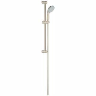 GROHE New Tempesta 100 2-Spray Wall Bar Shower Kit in Brushed Nickel InfinityFinish-26077EN0 - Th... | The Home Depot