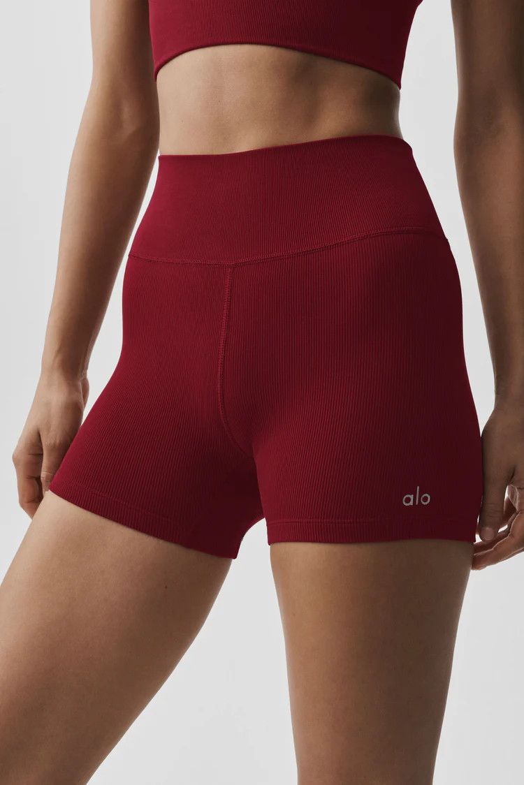 4" Seamless Modal Ribbed High-Waist Short | Alo Yoga