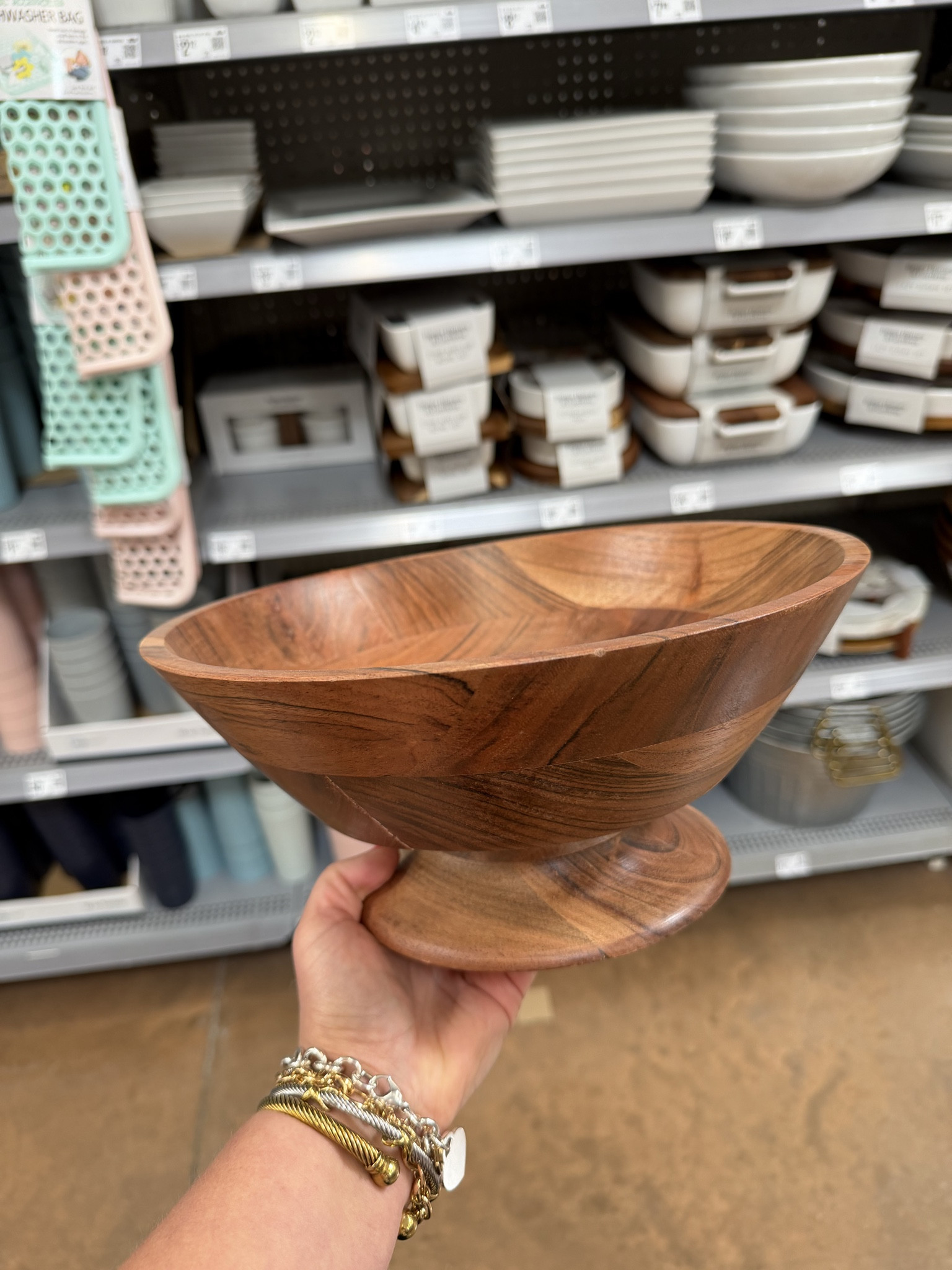 This footed wood serving bowl is so cute!! Walmart 👏🏼👏🏼

#LTKHome