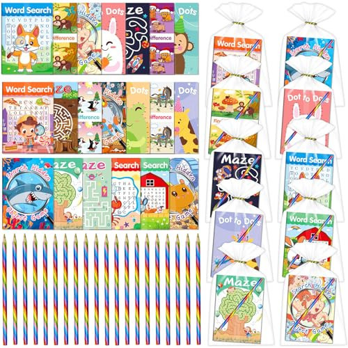 Elfew 20 Pack Activity Books Party Favors Set for Kids Ages 4-8 8-12 | Amazon (US)