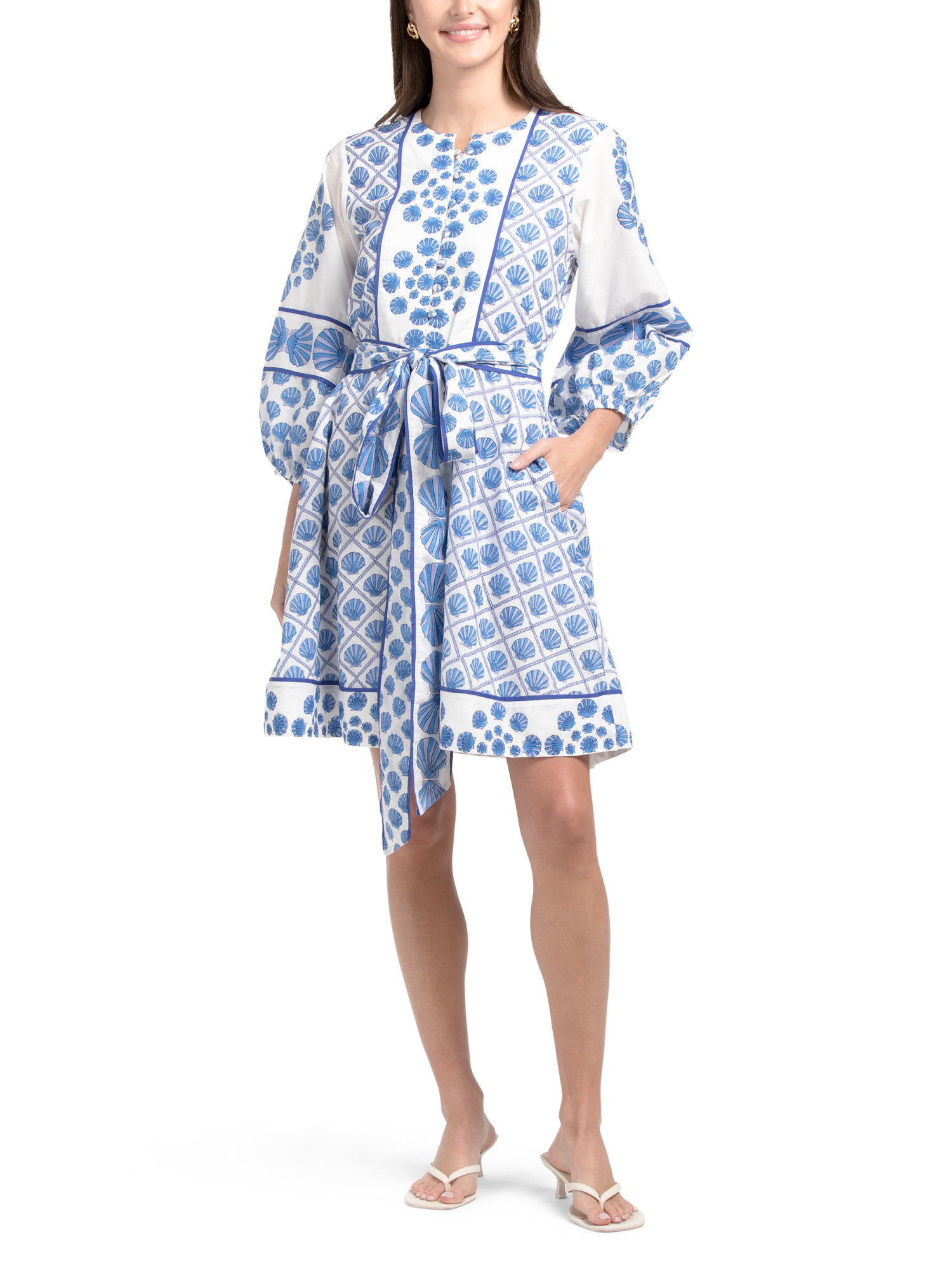 Round Neck Mini Flounce Dress | TJ Maxx