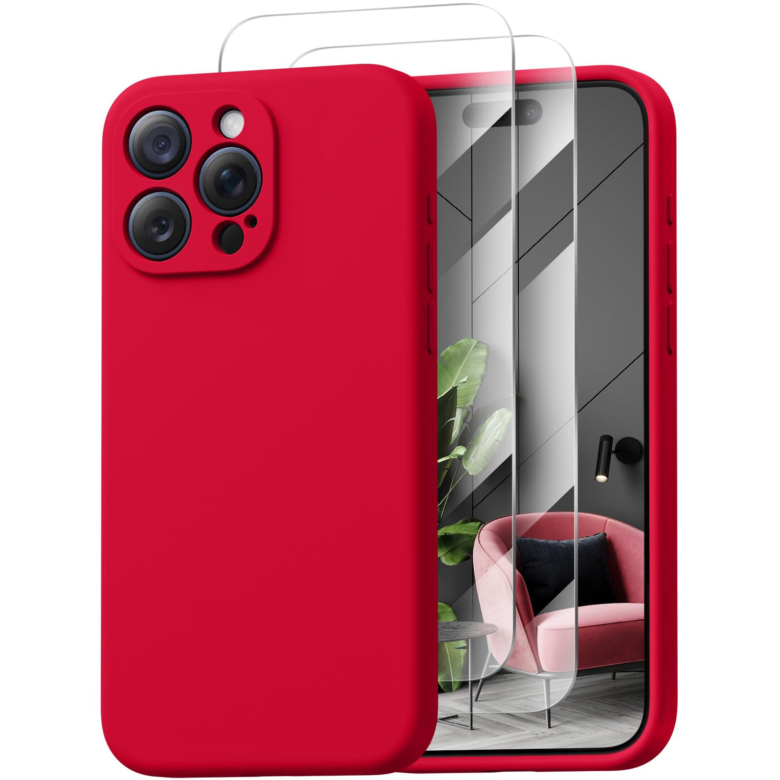 Magnetic for iPhone 15 Pro Case, Compatible with MagSafe, with 9H Nano Screen Protectors, Full Ca... | Amazon (US)