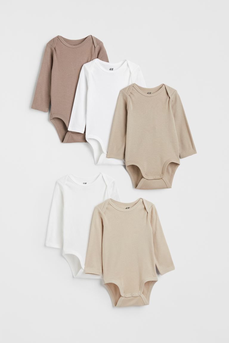 5-pack bodysuits | H&M (UK, MY, IN, SG, PH, TW, HK)