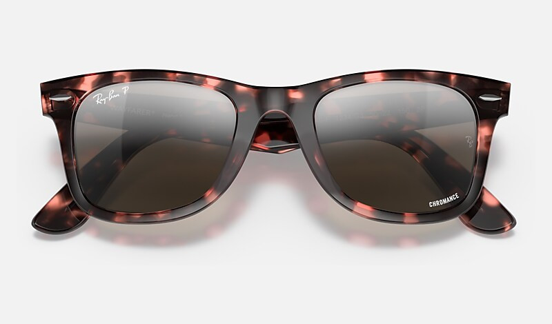 ORIGINAL WAYFARER CHROMANCE Sunglasses in Transparent Pink and Silver/Grey Chromance | Ray-Ban® | Ray-Ban (US)