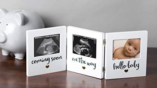 Pearhead Triple Sonogram Keepsake Photo Frame, Baby Keepsake Picture Frame, Gender-Neutral Baby Nurs | Amazon (US)