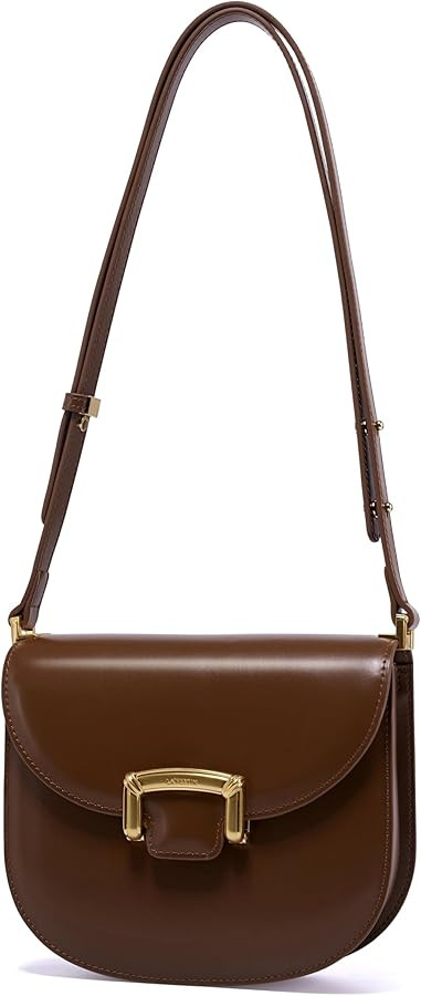 LA FESTIN Small Leather Crossbody Purses For Women - Adjustable Strap Shoulder Bag Summer Purse, ... | Amazon (US)