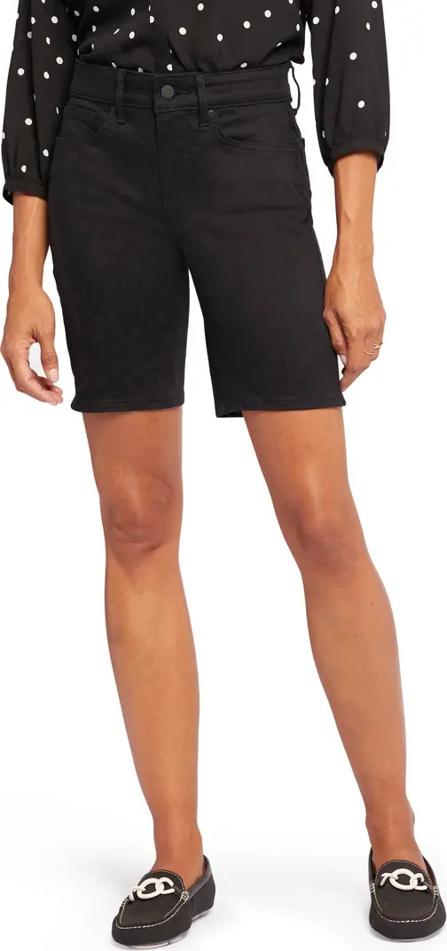 Ella Side Slit Denim Bermuda Shorts | Nordstrom