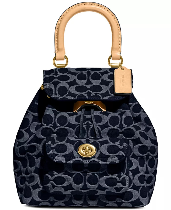 Riya 21 Signature Washed Denim Small Backpack | Macy's