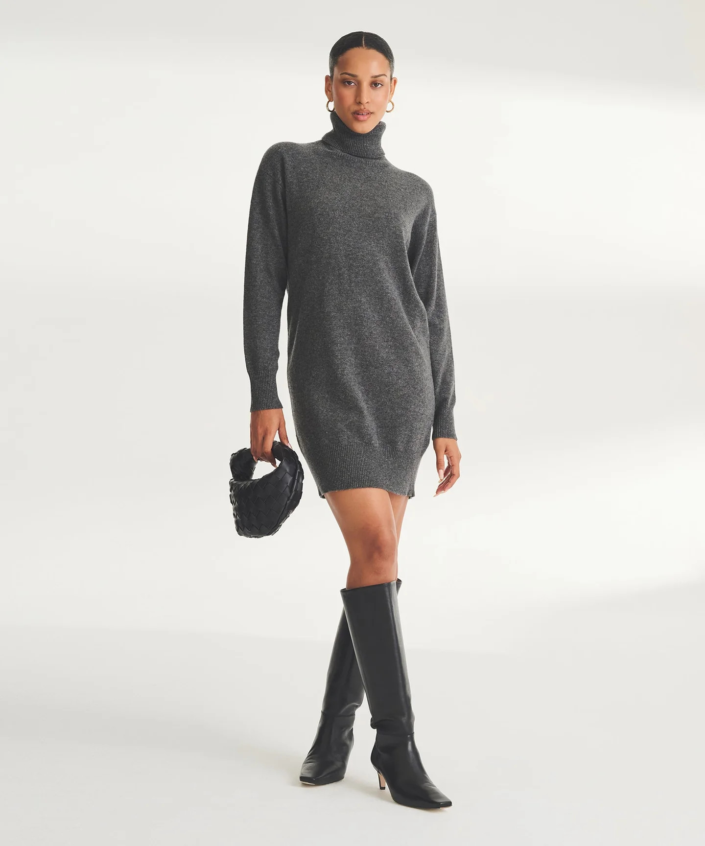 Signature Cashmere Turtleneck Dress | NAADAM