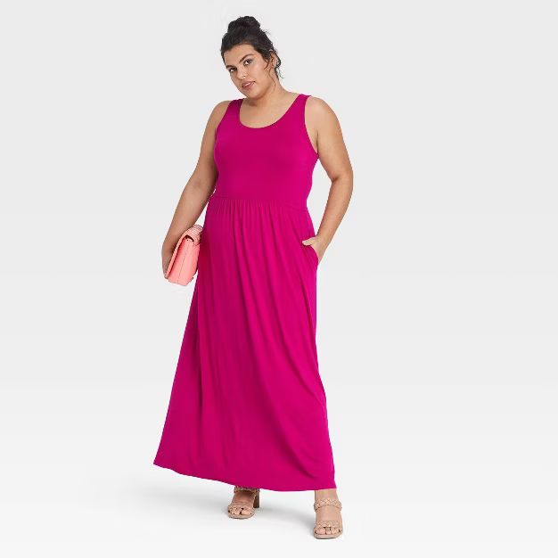 Women's Plus Size Sleeveless Knit Babydoll Dress - Ava & Viv™ | Target