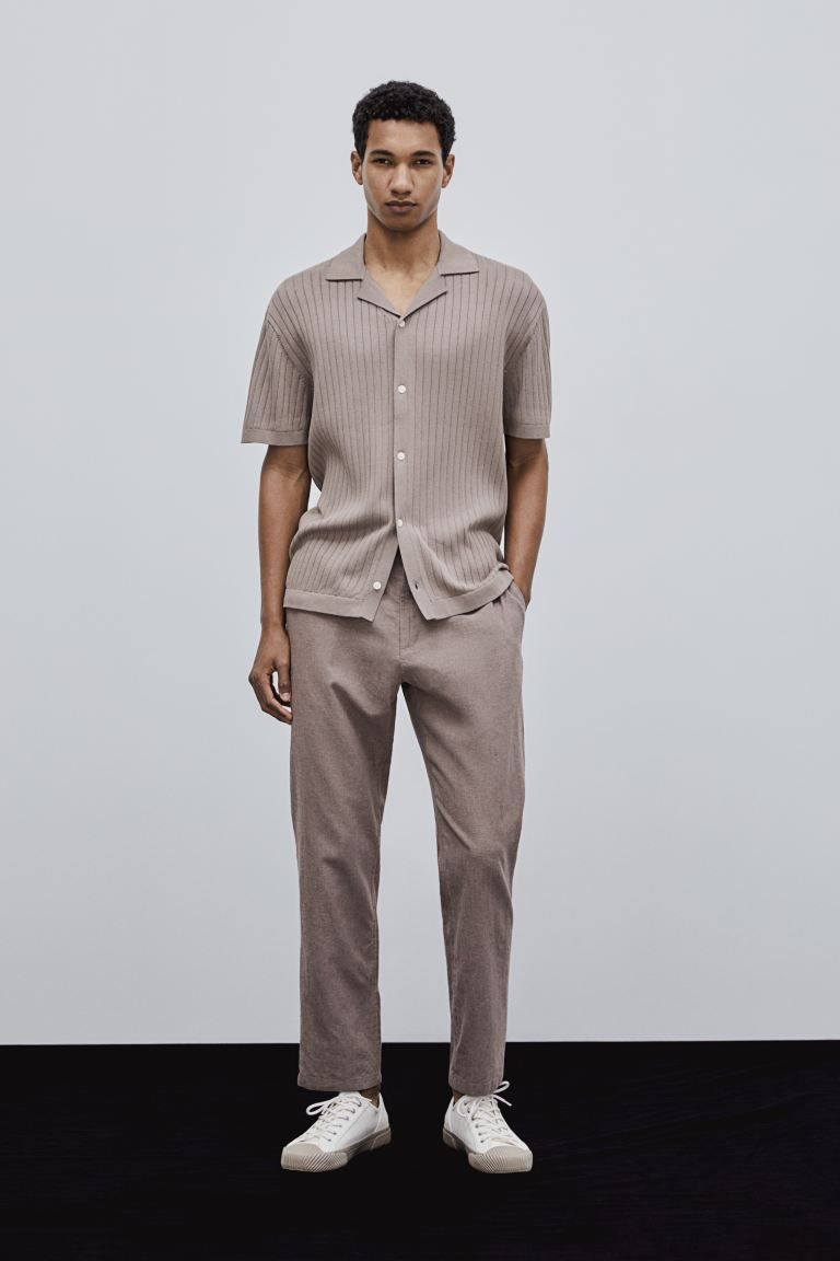 Regular Fit Linen-blend Pants | H&M (US + CA)