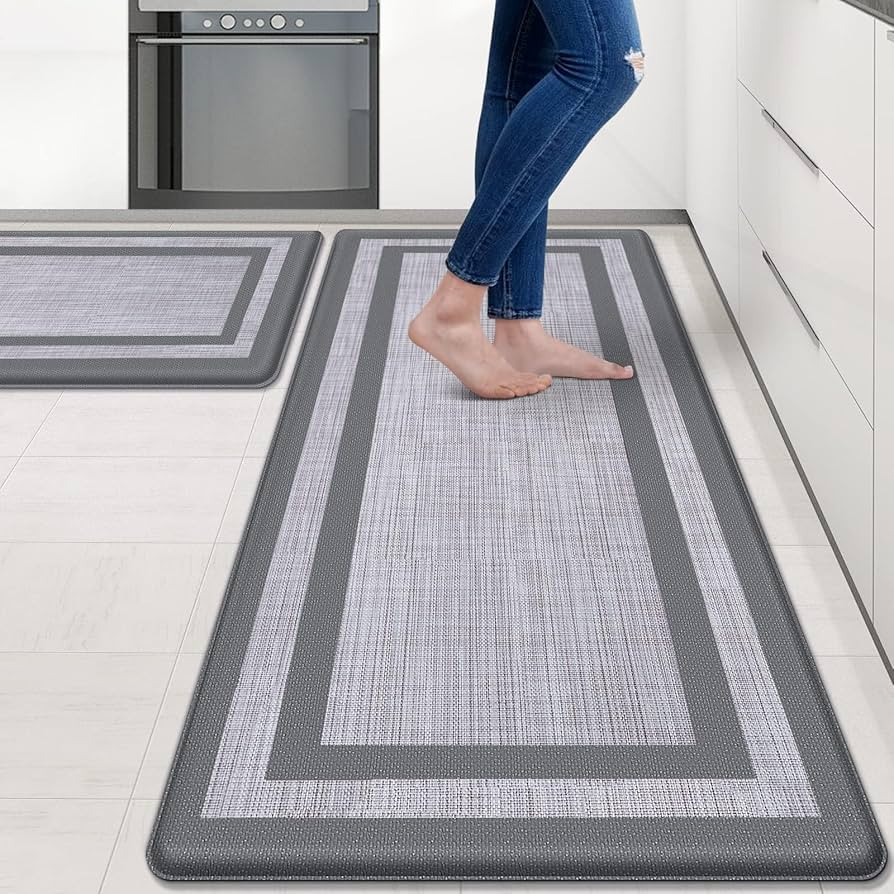 Mattitude Kitchen Mat [2 PCS] Cushioned 0.47 inch Non-Skid Waterproof Rugs Ergonomic Comfort Stan... | Amazon (US)