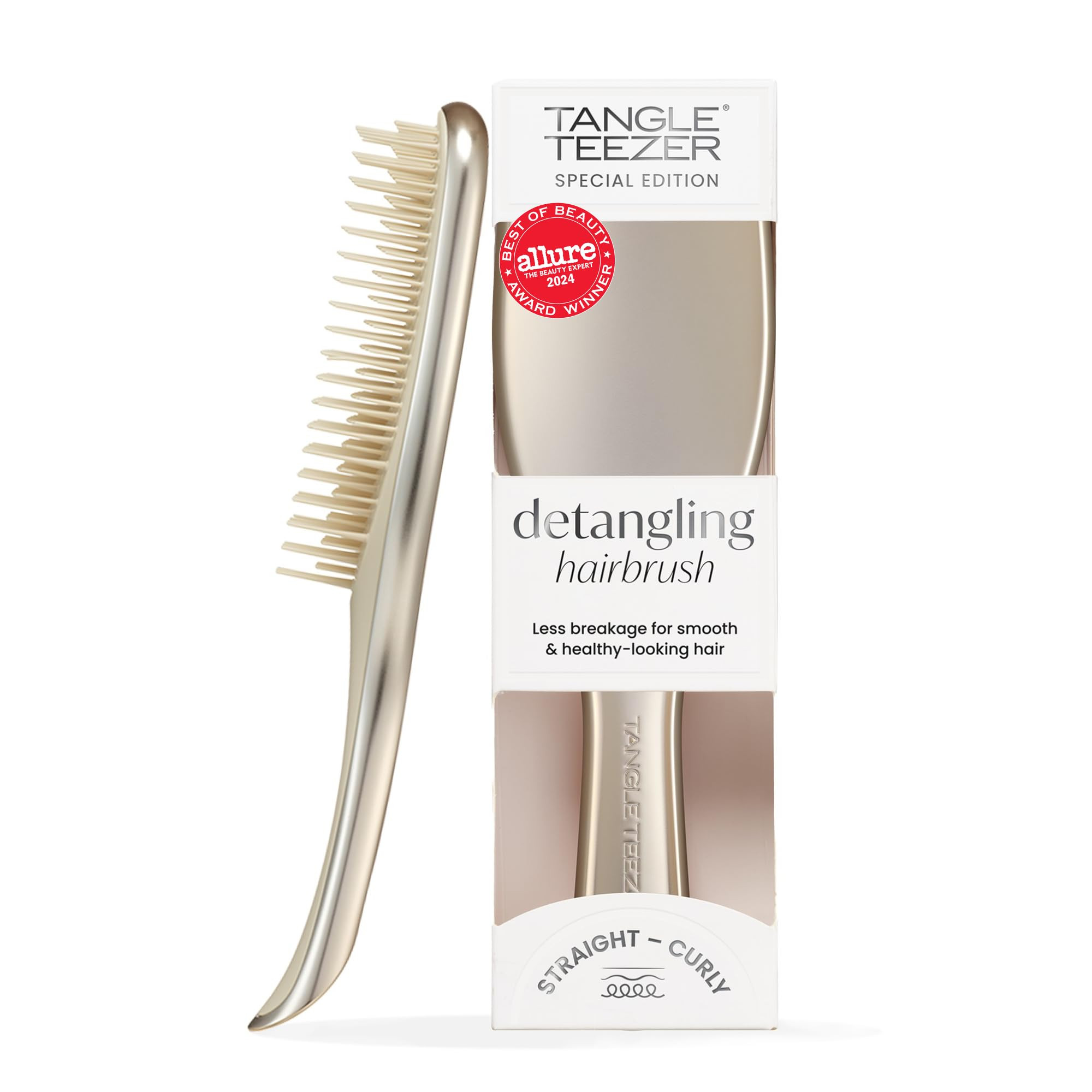 Tangle Teezer Chrome Ultimate Detangler Brush for Wet & Dry Hair, Eliminates Knots & Reduces Brea... | Amazon (US)
