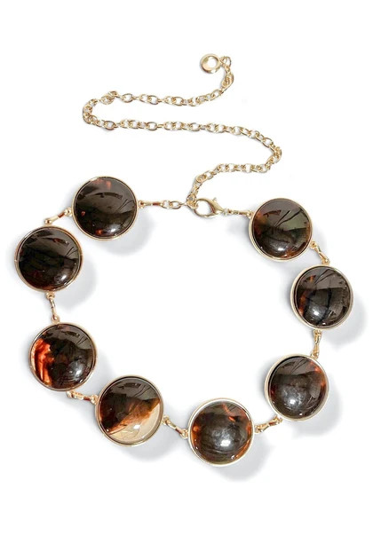 Feel The Power Brown Chain Belt | The Willow Tree