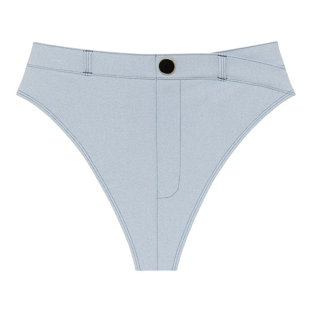 Light Denim Shortie Bikini Bottom | Montce